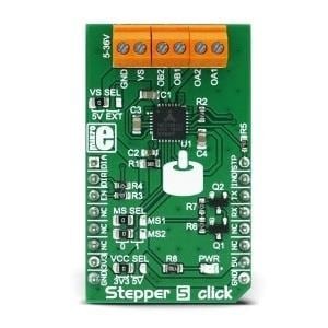 MIKROE-2624, Средства разработки интегральных схем (ИС) управления питанием Stepper 5 click