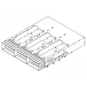 203369-1253, Соединители для ввода/вывода QSFP-DD Cage ASSY 1x3 OT SF