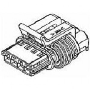 15439568, Автомобильные разъемы 4P FM BLK CON ASSY 150 SERIES 15 AMPS