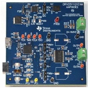 DRV2511Q1EVM, Средства разработки интегральных схем (ИС) управления питанием DRV2511Q1EVM