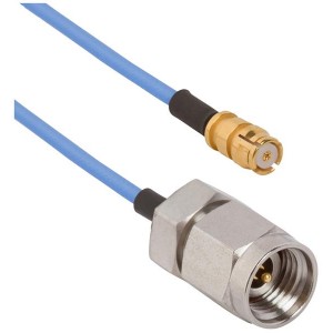 7012-1064, Соединения РЧ-кабелей SMP F - 2.92mm M C/A for .047 Cbl OAL 6