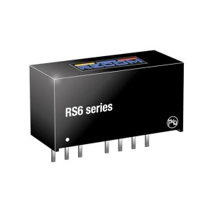 RS6-243.3S, Преобразователи постоянного тока в постоянный с изоляцией 6W 18-36Vin 3.3Vout 1.3A SIP8