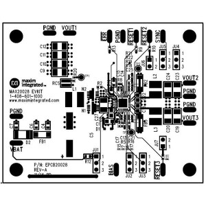 MAX20028EVKIT#, Средства разработки интегральных схем (ИС) управления питанием Evaluation Kit For Step-Down Controller with Dual 2.1MHz Step-Down DC-DC Converters