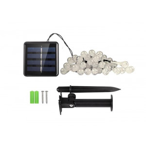 Светильник светодиодный SLR-G08-30W садовый; гирлянда капли теплый бел. солнечная батарея 5040960