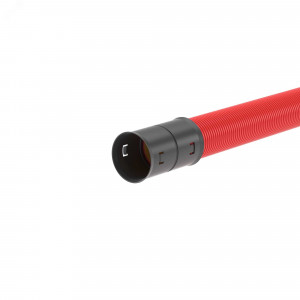 Двустенная труба ПНД жесткая для кабельной канализации д.125мм, SN10, 980Н, 6м, цвет красный 160912