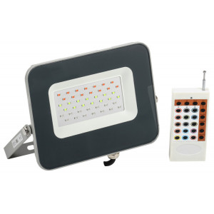 Прожектор LED СДО 07-30RGB multicolor IP65 серый LPDO7RGB-01-30-K03