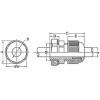 Зажим кабельный с контргайкой, IP68, PG21, д.13 - 18мм 53000R