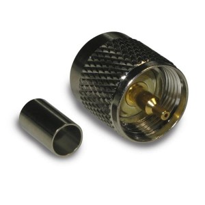 182115, РЧ соединители / Коаксиальные соединители UHF STRT CRIMP PLUG RG-8X, LMR-240