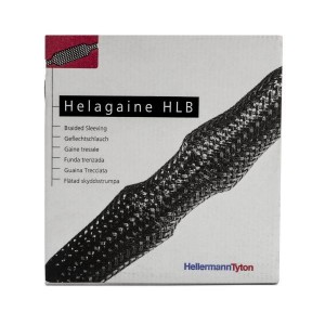 170-80150, Спиральная оплетка, муфты, изоляционные трубки HLB15 PET BLK 15MM BRAID SLV