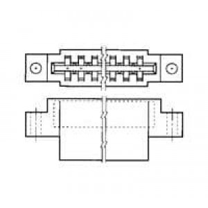 583859-9, Стандартные краевые разъемы TWN LF CONN 10 POS