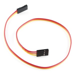 PRT-10373, Принадлежности SparkFun Jumper Wire - 0.1\", 3-pin, 12\"""