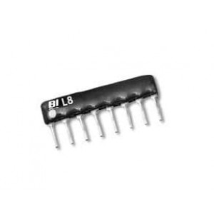 L101S101LF, Резисторные сборки и массивы 100 OHM 10 PIN 2% LOW C-SIP