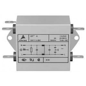 B84113C0000B060, Фильтры цепи питания 6A 115/250V 2-LINE