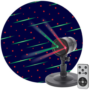 ENIOP-01 Проектор Laser Метеоритный дождь мультирежим 2 цвета, 220V, IP44 (16/288) Б0041642