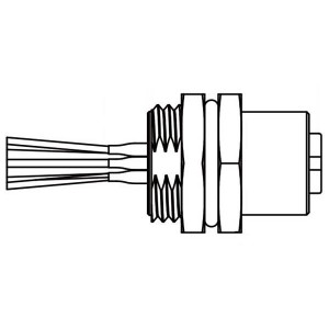 MC-05PFFS-SF8001, Кабели для датчиков / Кабели для приводов PANEL SCREW 5PIN F CONN F PIN