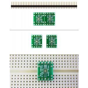 204-0022-01, Печатные и макетные платы 0.5mm Pitch 10 Pin DFN to DIP adapter