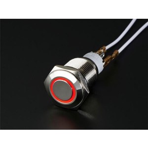 916, Принадлежности Adafruit  Metal On/Off Switch w/ Red LED ring