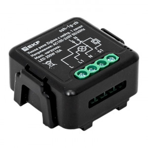 Умное реле в подрозетник 1-канальное с нейтралью Zigbee EKF Connect Select ssh-1g-zb