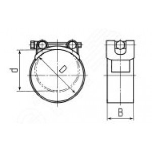 Хомут силовой SR 201-213/W1 ROBUST 69061