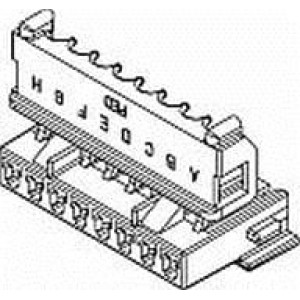 12047976, Автомобильные разъемы CONN 8 F M/P 280 BLU