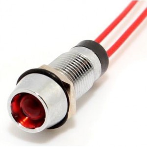 FL1M-8CW-4-R24V, Светодиодные панельные индикаторы LED RED 8MM NUT 24VDC