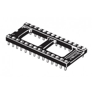 XR2A-1401-N, Установочные панели для ИС и компонентов Socket DIP Term 14P 7.62mm .75AuPlate