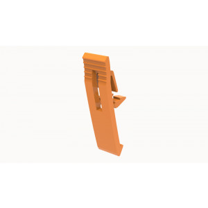 DSR2.5-01P-15-00Z(H), Защелка для фиксации разъема DSP2.5 на клемме, ширина: 6,8 мм, цвет: оранжевый, пластик