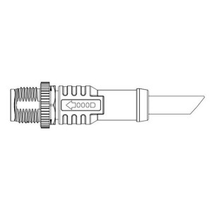 M12A-17BMMM-SL8B02, Кабели для датчиков / Кабели для приводов M12 OVERMOLDING 17P ON-SHIELDED PUR L-2M