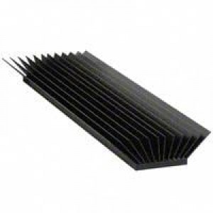 ATS-58001-C1-R0, Heat Sinks maxiFLOW Linear LED Heatsink, Black-Anodized, No TIM, 305x45x26mm