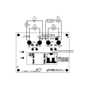 DC2324A-C, Средства разработки интегральных схем (ИС) управления питанием LT3753EFE Isolated Demo Board - 9V ? VIN