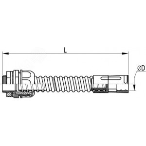 Муфта гибкая труба-коробка, IP65, д.40мм 57140