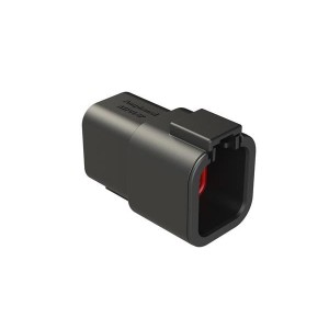 ATP04-6P-BLK, Автомобильные разъемы 6-Position Receptacle, Male, Black