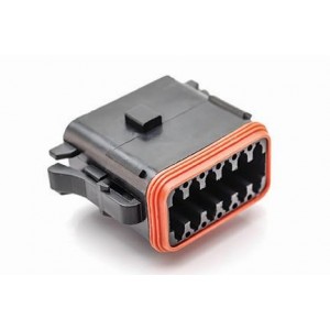 AT06-12SA-BLK, Автомобильные разъемы 12 Pin Plug Key Positn A BLK