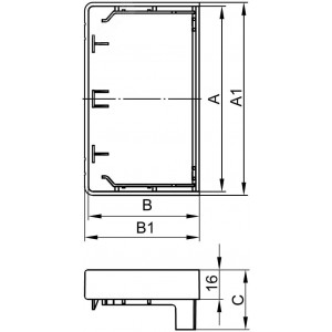Заглушка для кабель-канала LAN 60х60 00870