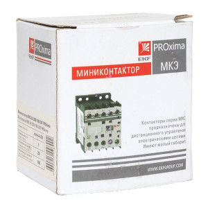 Мини-контактор МКЭ 6А кат. 230В AC 1НО PROxima Mctr-s-6-230