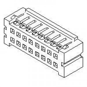 51089-4005, Проводные клеммы и зажимы 2 WtB Dual Row Crimp mp Rec Hsg 40Ckt H>F