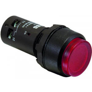 Кнопка CP4-30R-11 красная выступающей клавишей с фиксацией 1НО+1НЗ 1SFA619103R3071
