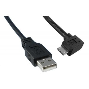 3021080-10, Кабели USB / Кабели IEEE 1394 USB 2.0 M TO M ANGLD 10FT CORD BLACK
