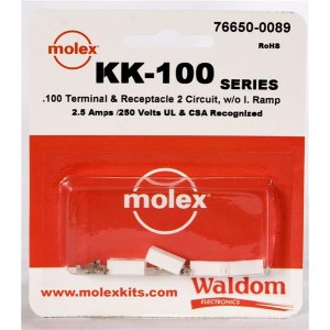76650-0089, Проводные клеммы и зажимы KK-100 Connector Kit Recep and term 2Ckt