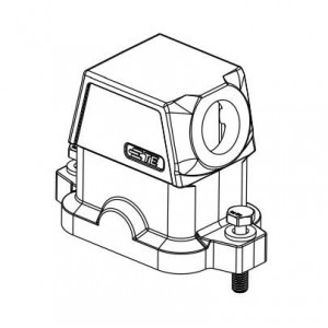 H6BPR-TSHC-M20-EMC-C, Сверхмощные разъемы питания Hood Steel Lock Side Entry M20