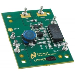 LM3402EVAL/NOPB, Средства разработки схем светодиодного освещения  LM3402 EVAL BOARD