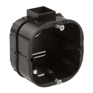 Коробка установочная KUTS-60-60-43-s-black усиленная для твердых стен саморезы стыковочные узлы черная IP20 Б0052723