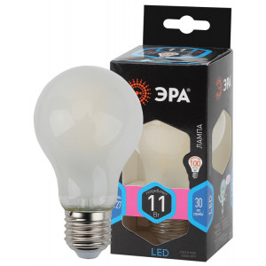 Лампочка светодиодная F-LED A60-11W-840-E27 frost Е27 / E27 11Вт филамент груша матовая нейтральный белый свет Б0035036