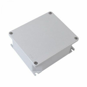 Коробка ответвительная алюминиевая окрашенная с силиконовым уплотнителем, tмон. И tэксп. = -60, IP66/IP67, RAL9006, 239х202х85мм(кр.1шт) [653S04]