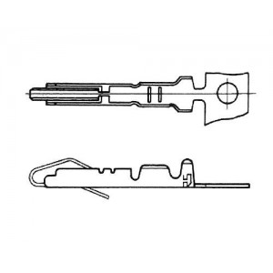 QR/P1-SC2A-111(12), Разъемы стоек и панелей CRIMP TERM FEM 24-28AWG