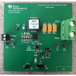 CSD87355Q5DEVM-820, Средства разработки интегральных схем (ИС) управления питанием CSD87355Q5D Synchronous Step-Down Converter Evaluation Module