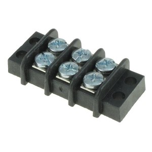 38770-0103, Клеммные колодки с изолирующими перегородками .375 LOW PROFILE 3P screw terminal style