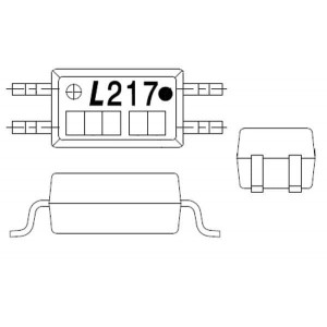 LTV-217-TP1-B-G, Транзисторные выходные оптопары Optocoupler, AC 600%, 5KV, 4 PIN