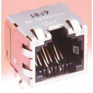TM24RSG-5A-88, Модульные соединители / соединители Ethernet Modular Jack F 8 POS Solder RA Thru-Hole