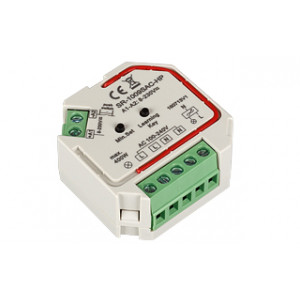 SR-1009SAC-HP, Диммер для диммируемых токовых драйверов для светильников и гибкого неона на 220V, а также для ламп накаливания и галогенных на 220 В. Коммутируемая мощность макс. 400 Вт (1 канал 1,66А), 100Вт для светодиодных источников. Выход - триак (симистор). Управл